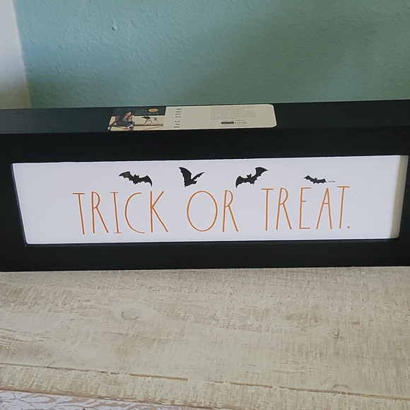 Rae Dunn | Holiday | Rae Dunn Halloween Trick Or Treat Wood Sign | Poshmark